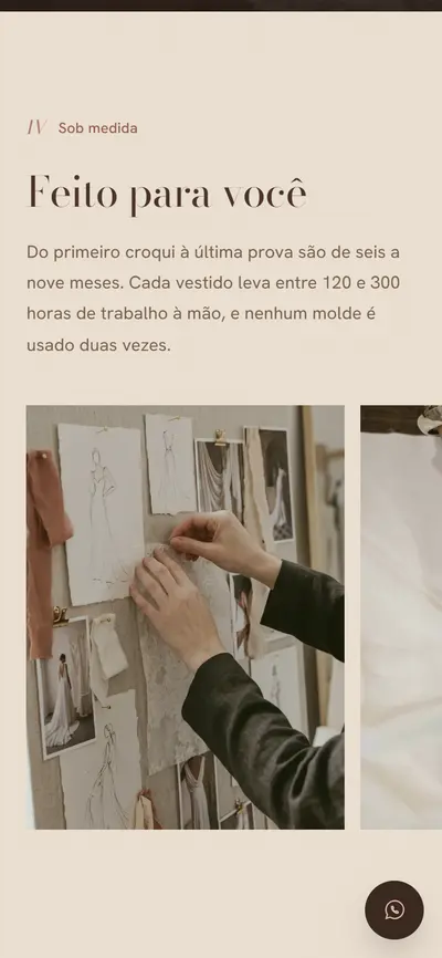 Sob medida no celular