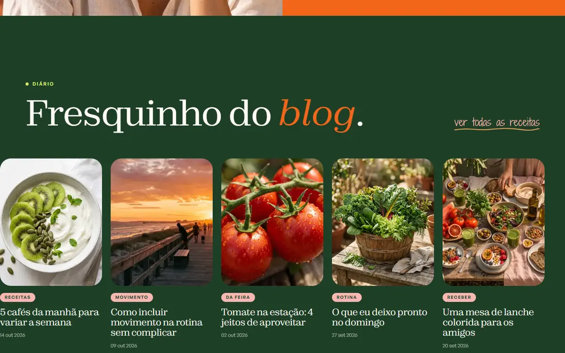Diário: Fresquinho do blog